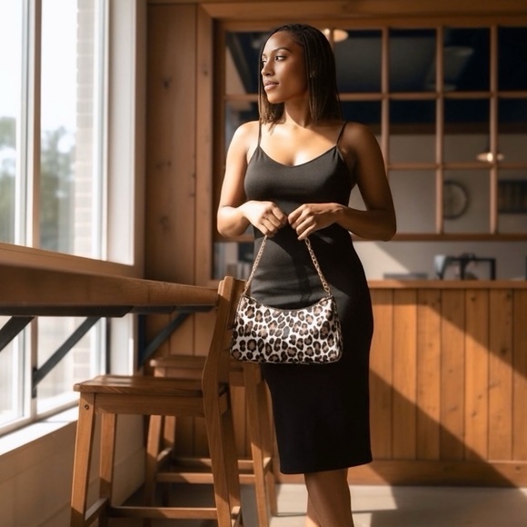 Handbags - 2FER NWOT Kate Spade Pochette Spotted Leopard Shoulder Bag with Gold Chain